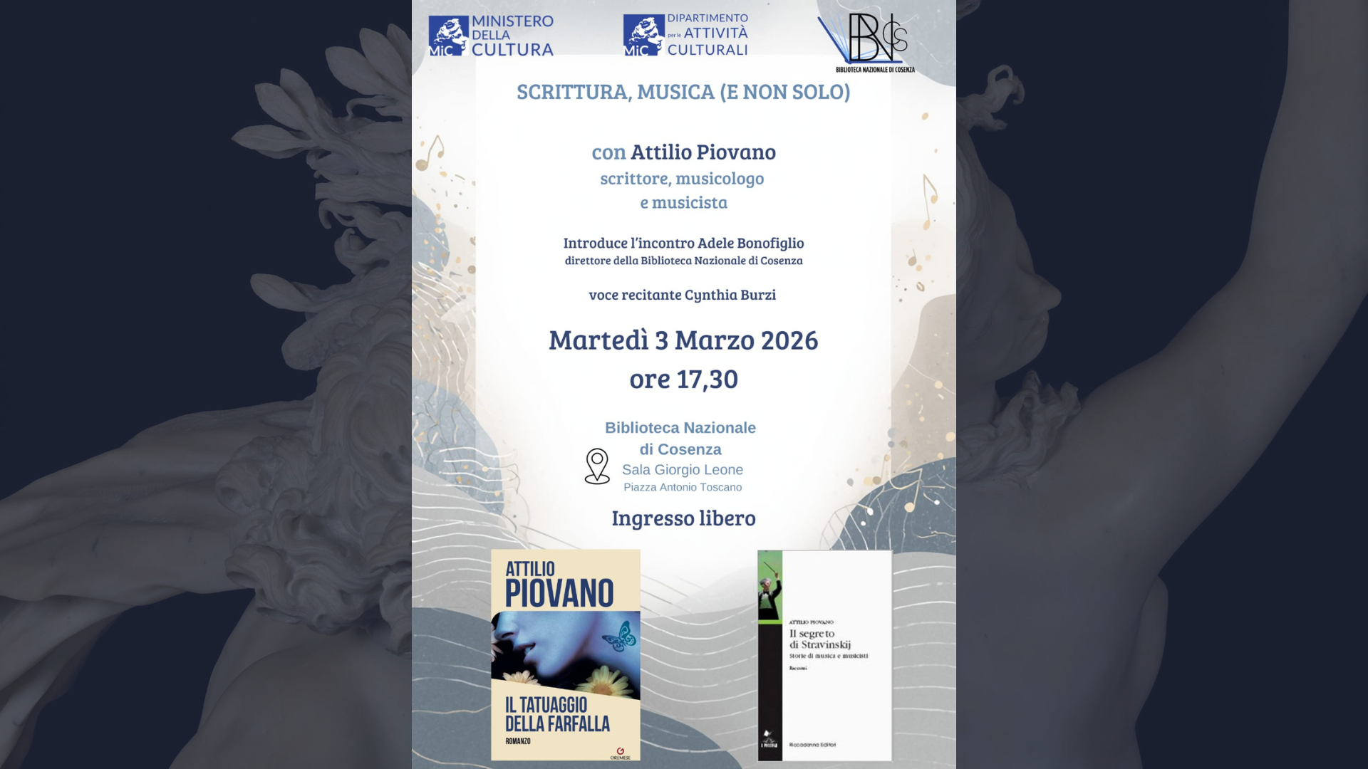 Scrittura, musica (e non solo) - con Attilio Piovano, scrittore, musicologo e musicista.